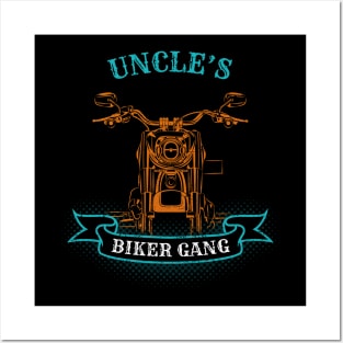 Uncle's Biker Gang Father's Day Posters and Art